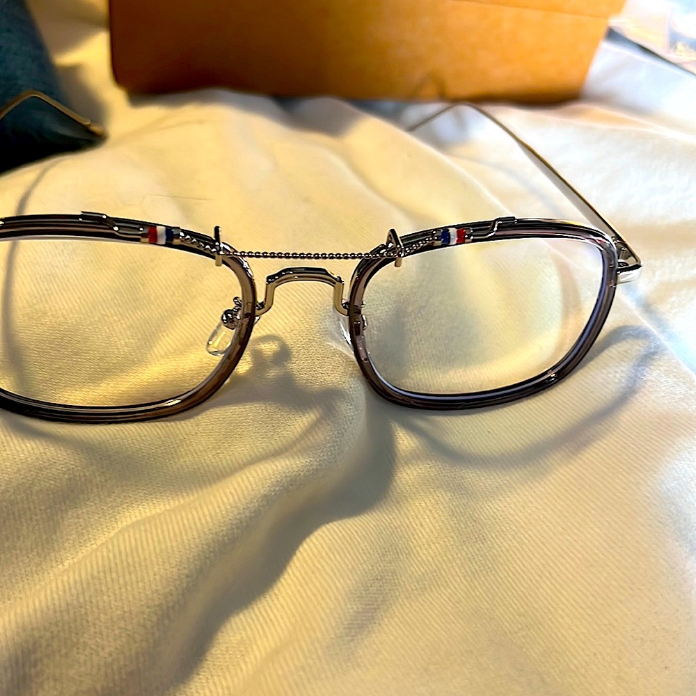 Silver with a red and white blue detailing